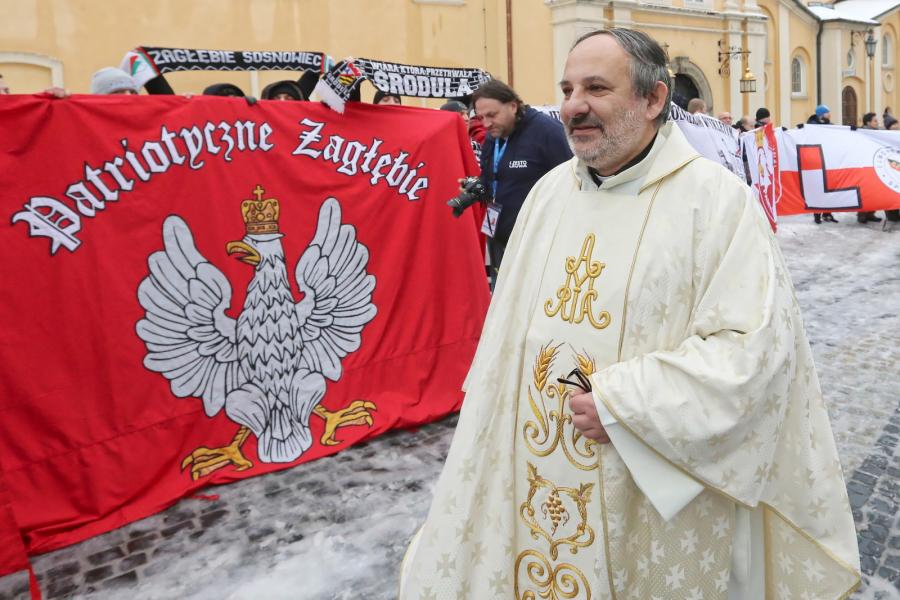 Ks. Tadeusz Isakowicz-Zaleski. XI Patriotyczna Pielgrzymka kibiców na Jasną Górę
