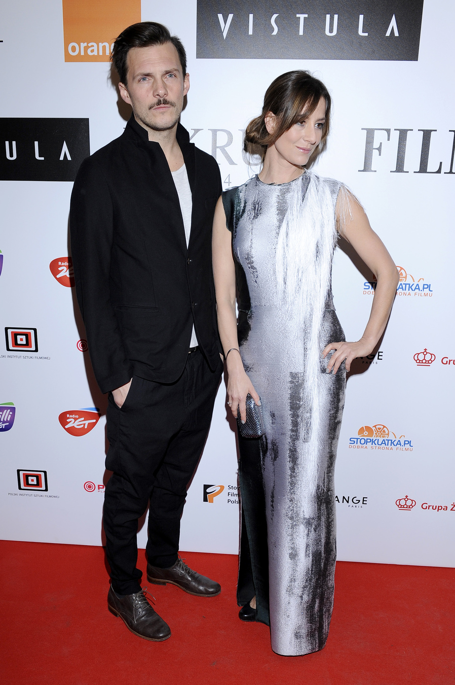 Michał Englert i Maja Ostaszewska na gali "Złote Kaczki 2012"