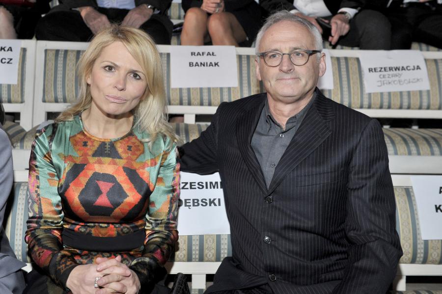 Anna Jurksztowicz i Krzesimir Dębski na gali "Złote Kaczki 2012"