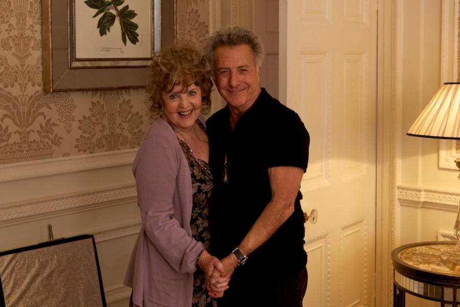 Pauline Collins i Dustin Hoffman w filmie "Kwartet"