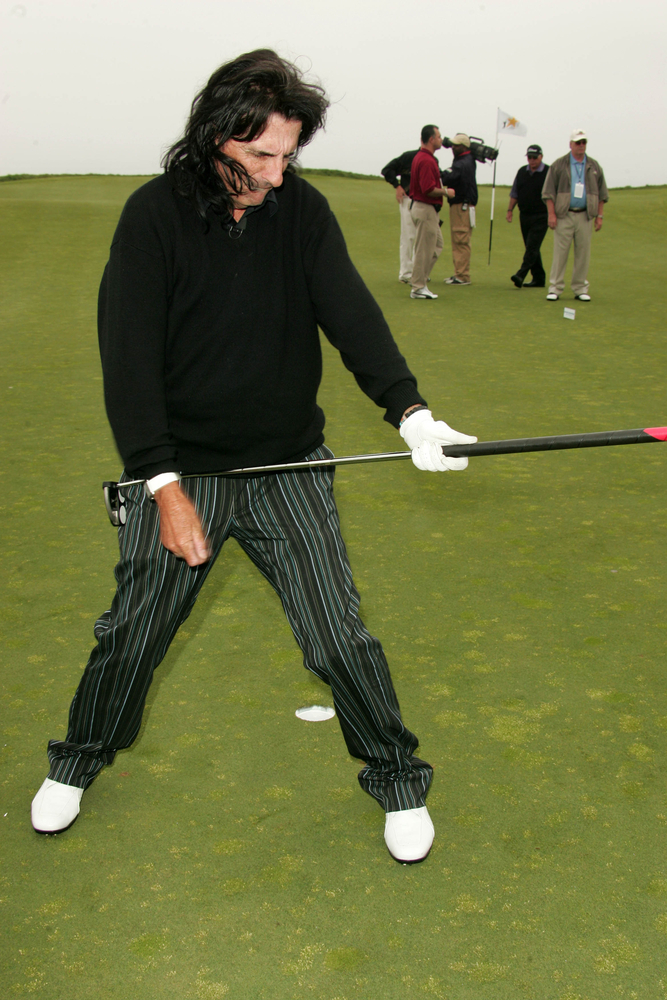 Alice Cooper na dorocznym turnieju golfowym Michaela Douglasa w 2007 roku