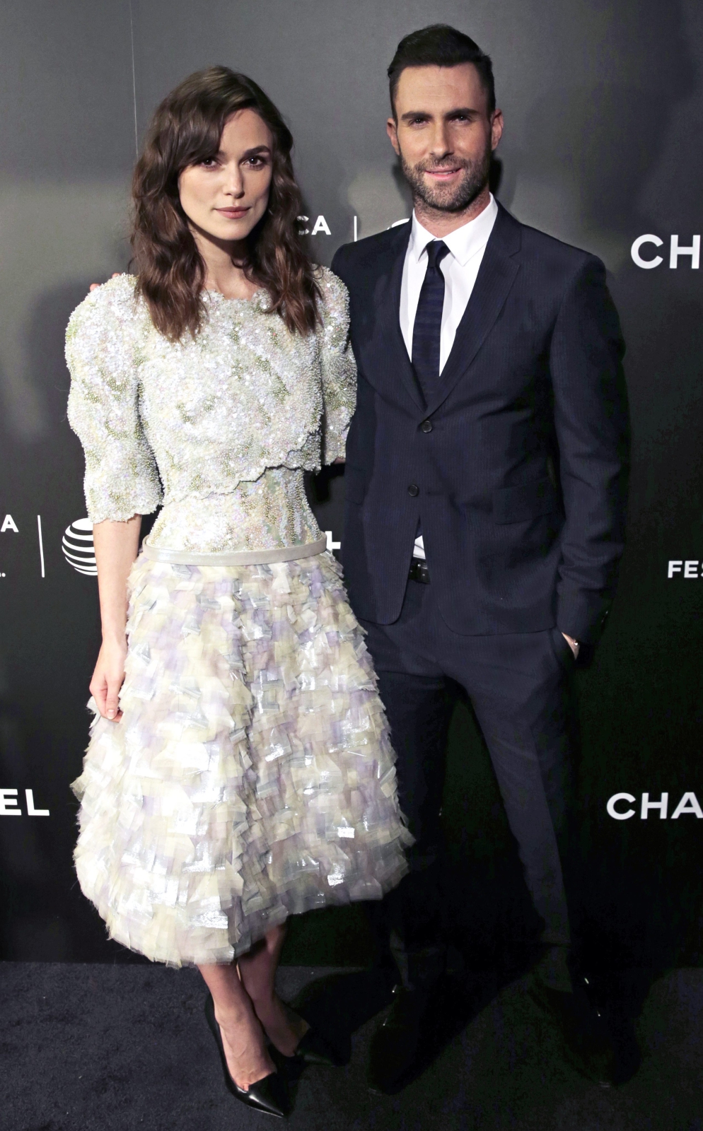 Keira Knightley i Adam Levine na premierze "Zacznijmy od nowa" w Nowym Jorku