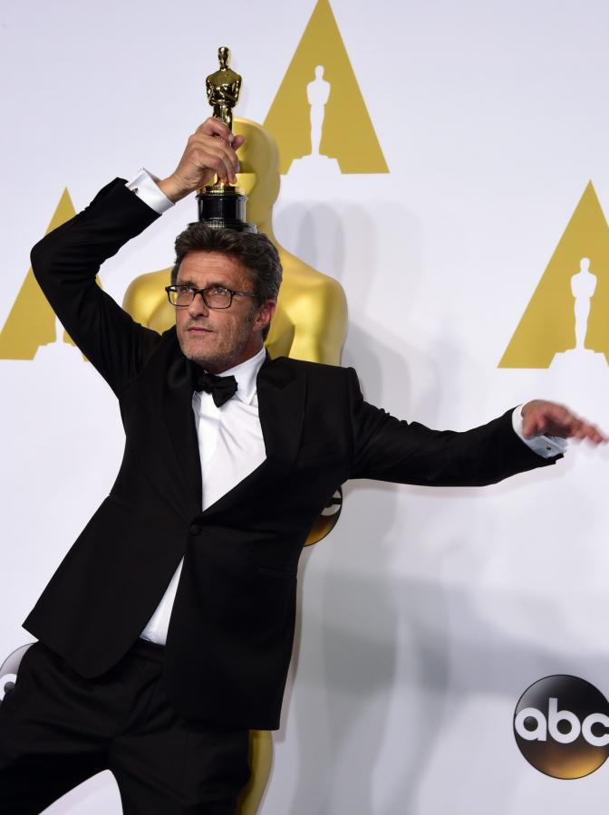 Paweł Pawlikowski cieszył się z Oscara dla "Idy"