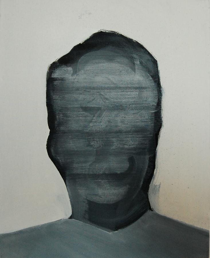"Szkice do portretu 21", Cezary Bednarczyk, olej na płótnie, 50x40 cm