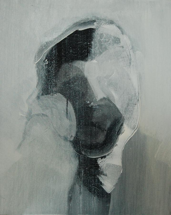 "Szkice do portretu 36", Cezary Bednarczyk, olej na płótnie, 50x40 cm