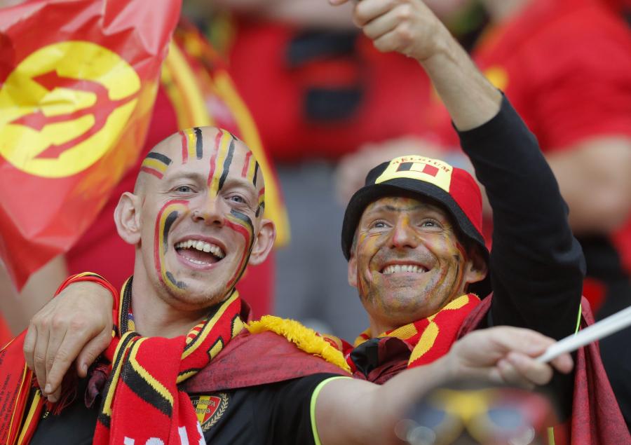 Kibice reprezentacji Belgii naprawdę mają "diabelską" fantazję