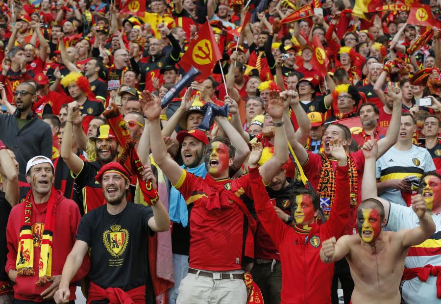 Kibice reprezentacji Belgii naprawdę mają "diabelską" fantazję