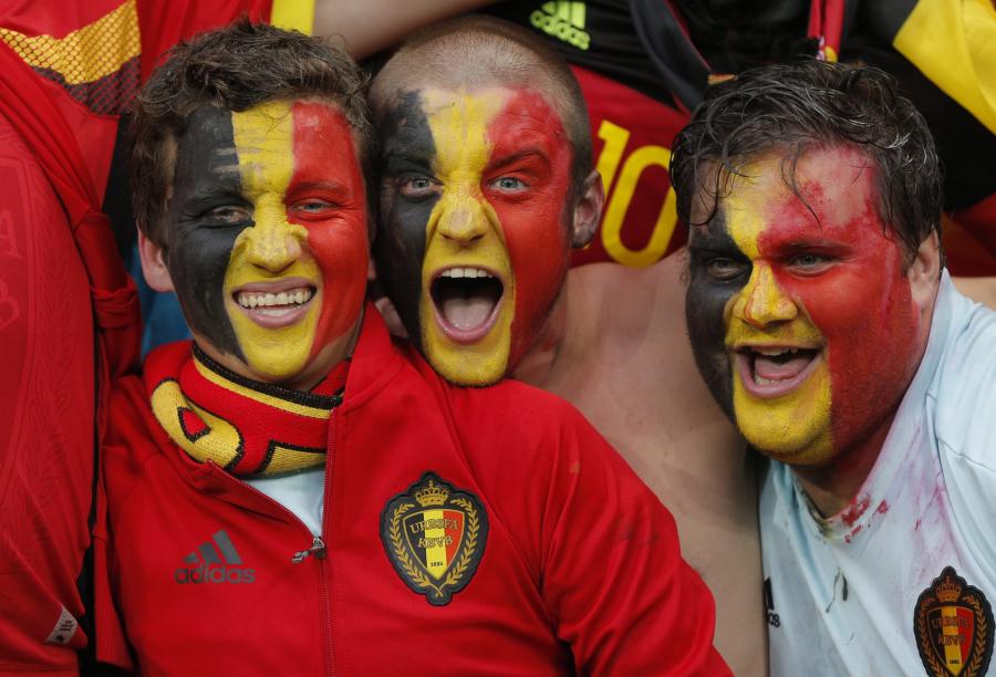 Kibice reprezentacji Belgii naprawdę mają "diabelską" fantazję
