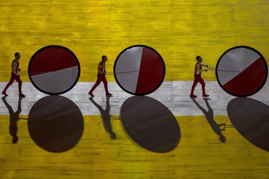 Deszczowe otwarcie igrzysk na stadionie Maracana